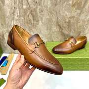 Gucci Men's Jordaan loafer in Brown leather - 3