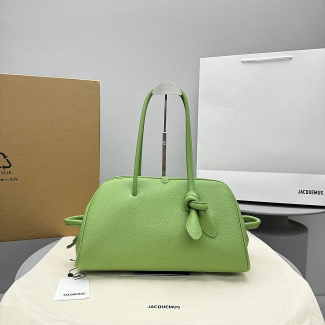 Jacquemus The Turismo Soft Bowling Bag Green 39cm - 1
