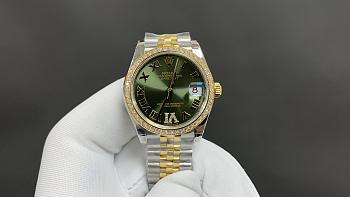 Rolex Day Date Olive Green Watch 31mm