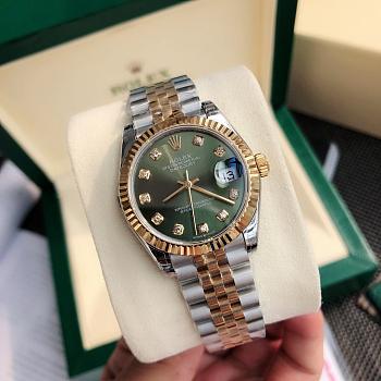 Rolex Day Date Olive Green Watch 31mm 02