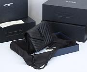 YSL Envelope Shoulder Bag in Black with Black Hardware 19cm - 5