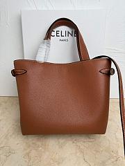 Celine Mini Cabas Anais Cuir Triomphe In Grained Calfskin Brown - 21 x 20 x 10 CM - 6