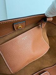 Celine Mini Cabas Anais Cuir Triomphe In Grained Calfskin Brown - 21 x 20 x 10 CM - 5