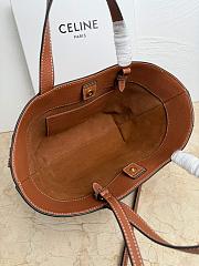 Celine Mini Cabas Anais Cuir Triomphe In Grained Calfskin Brown - 21 x 20 x 10 CM - 4