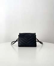 YSL Toy Loulou In Quilted Leather Black & Gold - 20 x 14 x 7.5 cm - 4