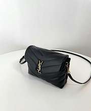 YSL Toy Loulou In Quilted Leather Black & Gold - 20 x 14 x 7.5 cm - 2