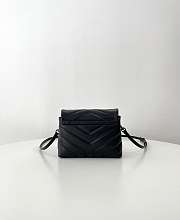 YSL Toy Loulou In Quilted Leather Black - 20 x 14 x 7.5 cm - 6
