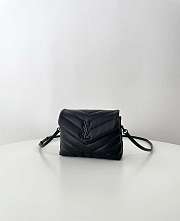 YSL Toy Loulou In Quilted Leather Black - 20 x 14 x 7.5 cm - 5