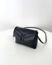 YSL Toy Loulou In Quilted Leather Black - 20 x 14 x 7.5 cm - 2