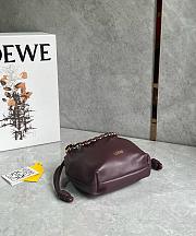 Loewe Mini Flamenco purse in mellow nappa lambskin Dark Burgundy - 23x17x5.5cm - 5