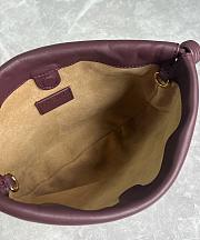 Loewe Mini Flamenco purse in mellow nappa lambskin Dark Burgundy - 23x17x5.5cm - 4