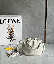 Loewe Mini Flamenco purse in mellow nappa lambskin Sea Salt - 23x17x5.5cm - 1