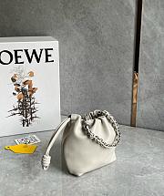 Loewe Mini Flamenco purse in mellow nappa lambskin Sea Salt - 23x17x5.5cm - 5