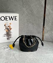 Loewe Mini Flamenco purse in mellow nappa lambskin Black - 23x17x5.5cm - 5