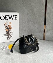 Loewe Mini Flamenco purse in mellow nappa lambskin Black - 23x17x5.5cm - 4