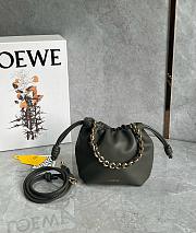 Loewe Mini Flamenco purse in mellow nappa lambskin Dark Khaki - 23x17x5.5cm - 1