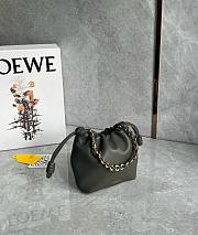 Loewe Mini Flamenco purse in mellow nappa lambskin Dark Khaki - 23x17x5.5cm - 6