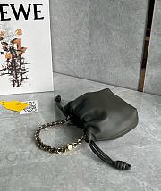 Loewe Mini Flamenco purse in mellow nappa lambskin Dark Khaki - 23x17x5.5cm - 5