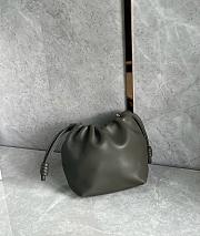 Loewe Mini Flamenco purse in mellow nappa lambskin Dark Khaki - 23x17x5.5cm - 3