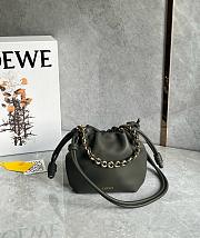 Loewe Mini Flamenco purse in mellow nappa lambskin Dark Khaki - 23x17x5.5cm - 2