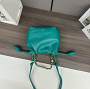 Loewe Mini Flamenco purse in mellow nappa lambskin Deep Turquoise - 23x17x5.5cm - 5