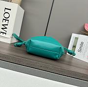 Loewe Mini Flamenco purse in mellow nappa lambskin Deep Turquoise - 23x17x5.5cm - 4