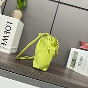 Loewe Mini Flamenco purse in mellow nappa lambskin Bright Green - 23x17x5.5cm - 4