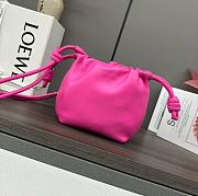 Loewe Mini Flamenco purse in mellow nappa lambskin Pink - 23x17x5.5cm - 3