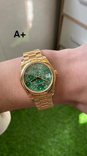 Rolex Day Date Green Flower Watch 31mm - 5