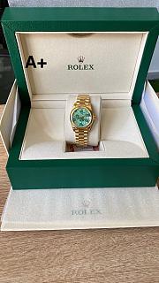 Rolex Day Date Green Flower Watch 31mm - 3