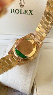Rolex Day Date Green Flower Watch 31mm - 2