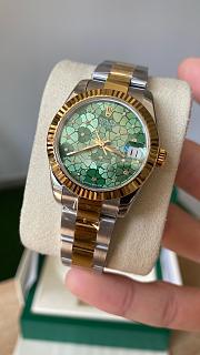 Rolex Day Date Green Flower Watch 31mm 003 - 5