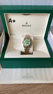 Rolex Day Date Green Flower Watch 31mm 003 - 6