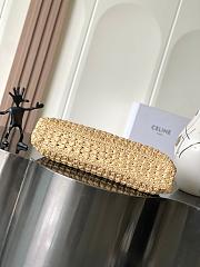 Celine Cabas Triangle In Raffia And Calfskin 119772 - 45cm - 5