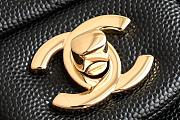 Chanel Flap Bag 25cm Caviar Black Gold Hardware - 2