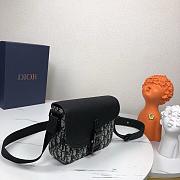 Dior Small Saddle Messenger Beige and Black Bag with Flap - 23 x 17.5 x 6 cm - 2
