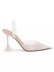 Amina Muaddi Holli Glass Sculpted Pumps 95mm - 4