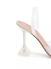 Amina Muaddi Holli Glass Sculpted Pumps 95mm - 3