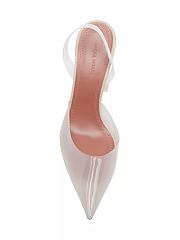 Amina Muaddi Holli Glass Sculpted Pumps 95mm - 2