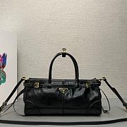 Prada Bonnie medium leather handbag In Black - 32x15.5x12cm - 1