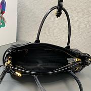 Prada Bonnie medium leather handbag In Black - 32x15.5x12cm - 3