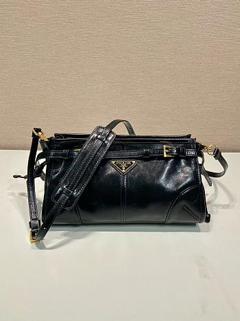 Prada Bonnie Small leather handbag In Black - 26x14x12cm