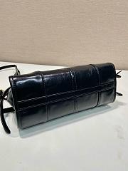 Prada Bonnie Small leather handbag In Black - 26x14x12cm - 6