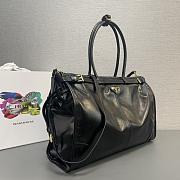 Prada Bonnie extra large leather handbag In Black - 42x30x12cm - 4