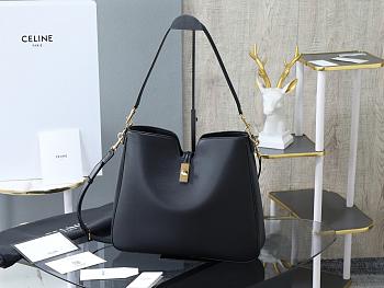 Celine Medium Camille 16 Soft Bag In Smooth Calfskin Black - 36cm