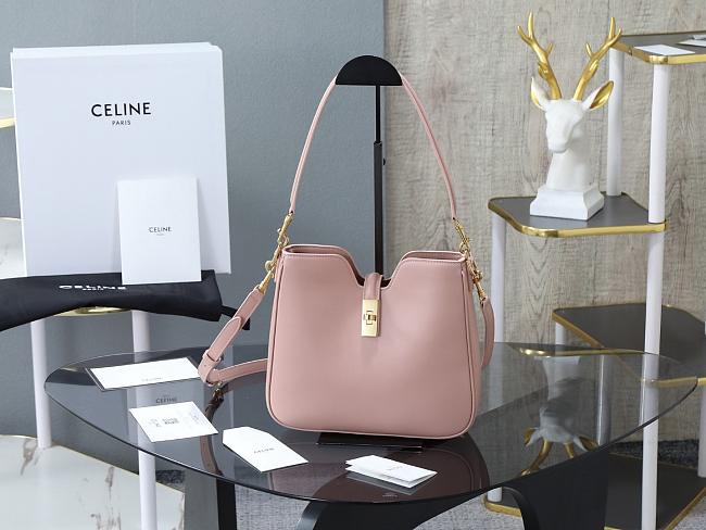 Celine Small Camille 16 Soft Bag In Smooth Calfskin Soft Peach - 24.5cm - 1