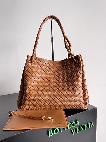Bottega Veneta Large Parachute Bag Brown 30cm