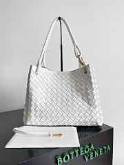 Bottega Veneta Large Parachute Bag White 30cm - 1