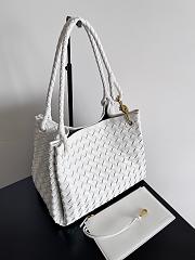 Bottega Veneta Large Parachute Bag White 30cm - 3