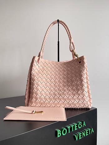 Bottega Veneta Large Parachute Bag Pink 30cm